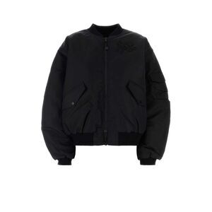 Cecilie Bahnsen Women Black Nylon Bomber Jacket